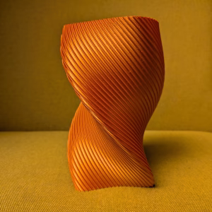 Iridescent Rose Gold Eco Vase