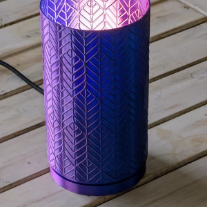 Geometric Table Lamp, Dual Coloured Textured Finish, Modern Desk Light, Handmade UK Eco Bedside Accent Lamp, Unique Home Decor